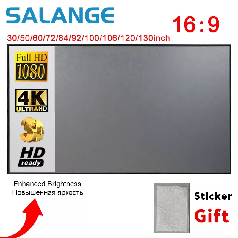 Slide Film 120 - Salange Projector Screen,60 100 120 Inch