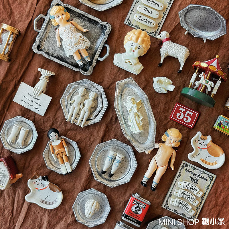 Miniature Vintage Doll Set, Ha - Vintage Collectible And Vintage Dolls review and price