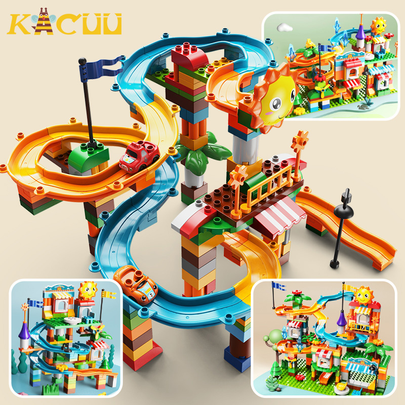 Big Size Marble Race Run Build - Vintage Collectible Marbles review and price