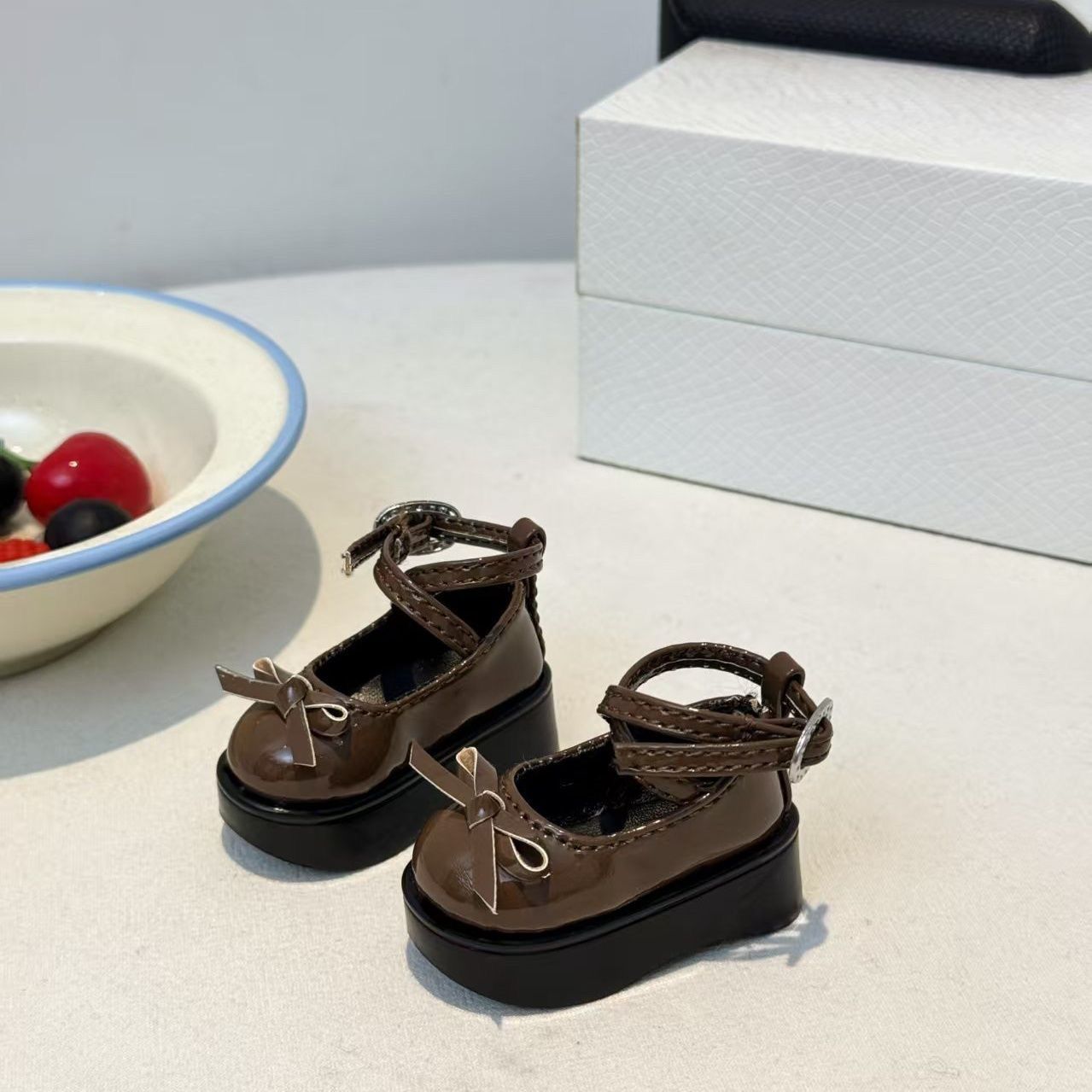 Coffee Brown Bow Platform Doll - Vintage Collectible And Vintage Dolls review and price