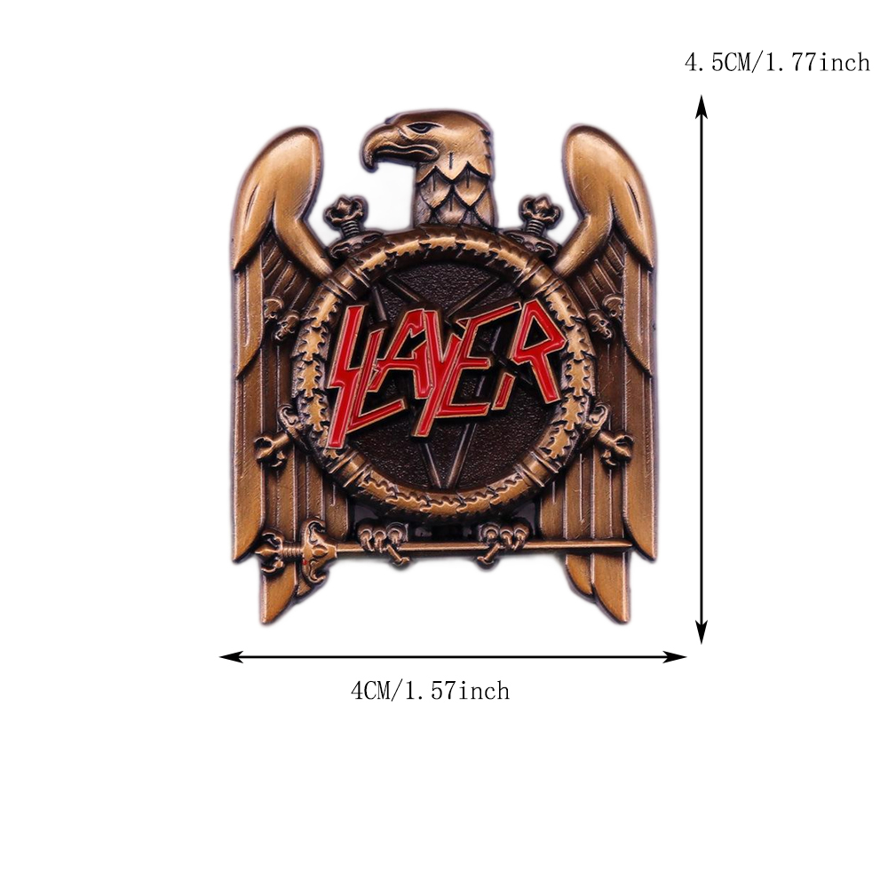 1pc Retro Heavy Metal Band Pop - Collectible Vintage Brooches review and price
