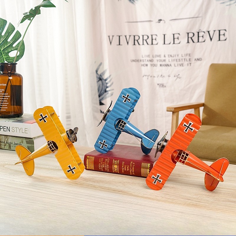 Vintage Retro Metal Plane Moto - Vintage Collectible Furniture review and price
