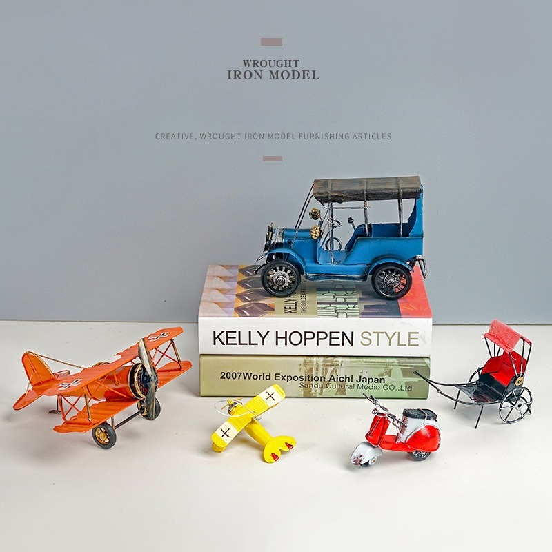 Vintage Retro Metal Plane Moto - Vintage Collectible Furniture review and price
