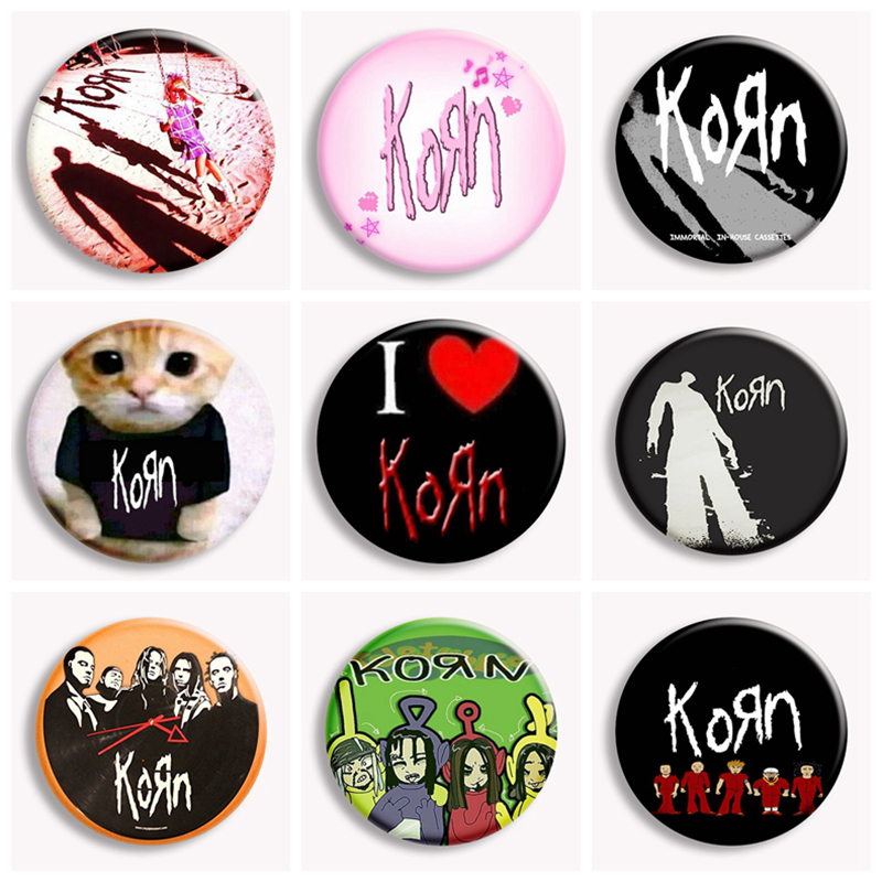 Hip Hop Korn Music Rock Band C - Collectible Vintage Brooches review and price