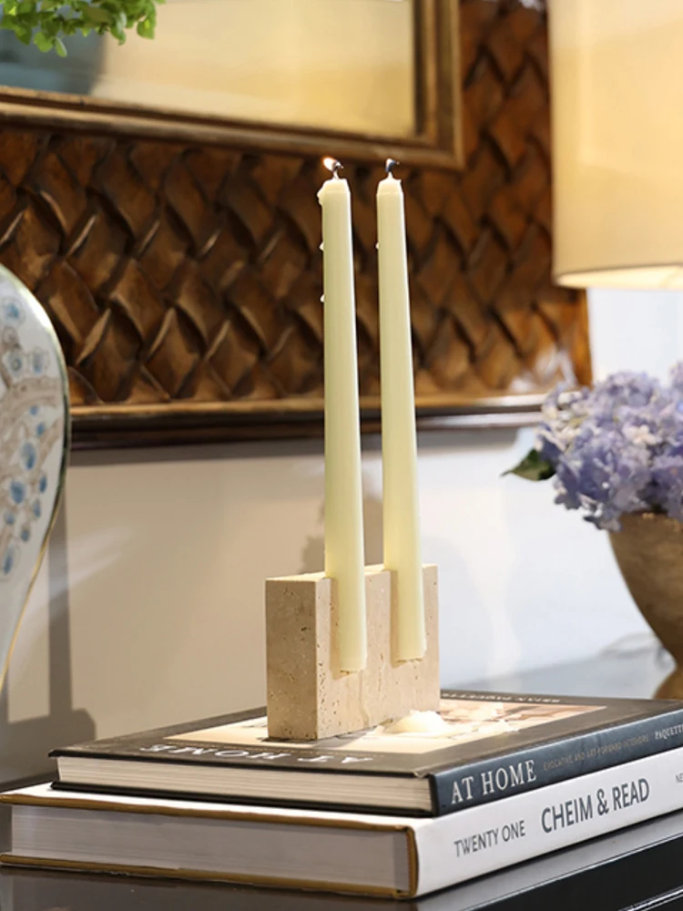 2 Holes Marble Candlestick Hol - Vintage Collectible Marbles review and price
