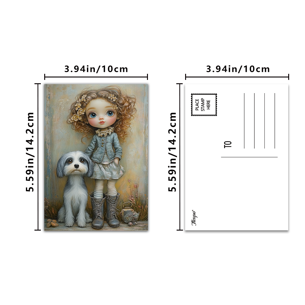32pcs Vintage Cute Doll Postca - Vintage Collectible And Vintage Dolls review and price
