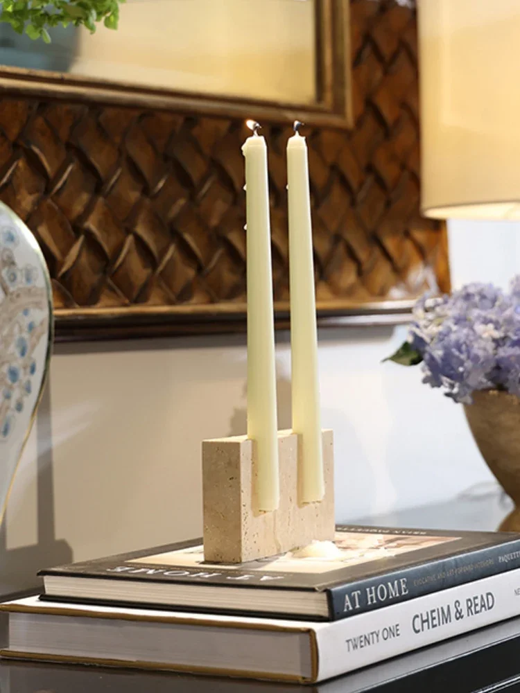 2 Holes Marble Candlestick Hol - Vintage Collectible Marbles review and price